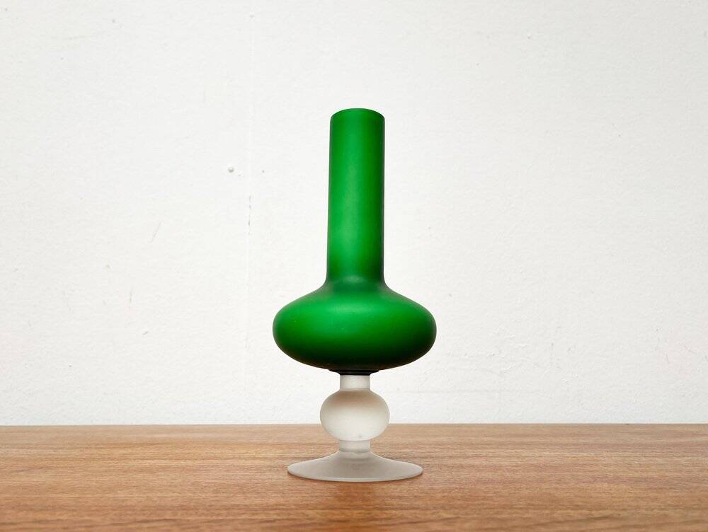 Vase from the Italian Satinato series and glass attributed to Carlo Moretti, 1970s, set of 2.