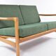 BZ heather green 2-seater bench
