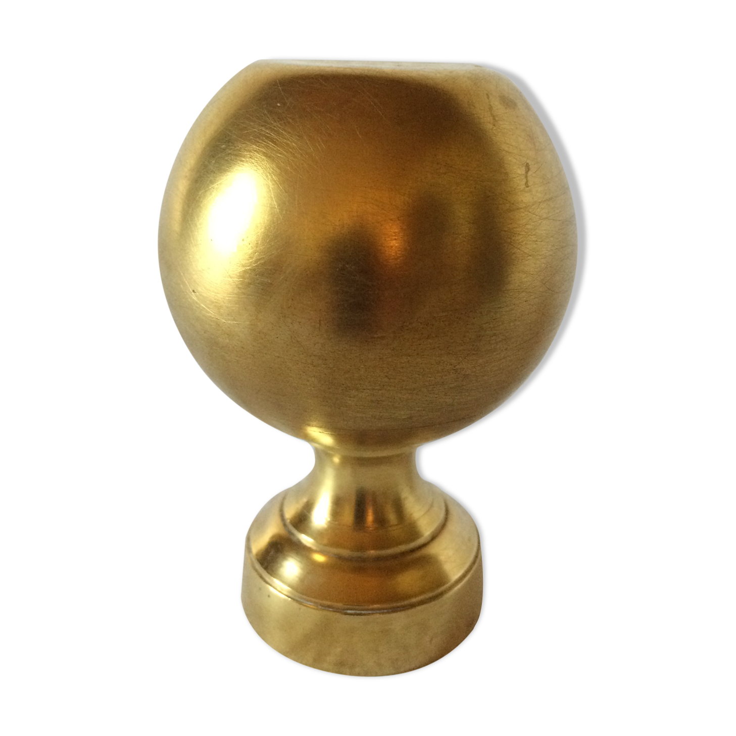 Vintage brass stair ball