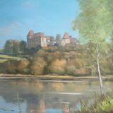 HSP painting 1979: “Around Brandon” Saône-et-Loire by Claude Pallot (20th century)