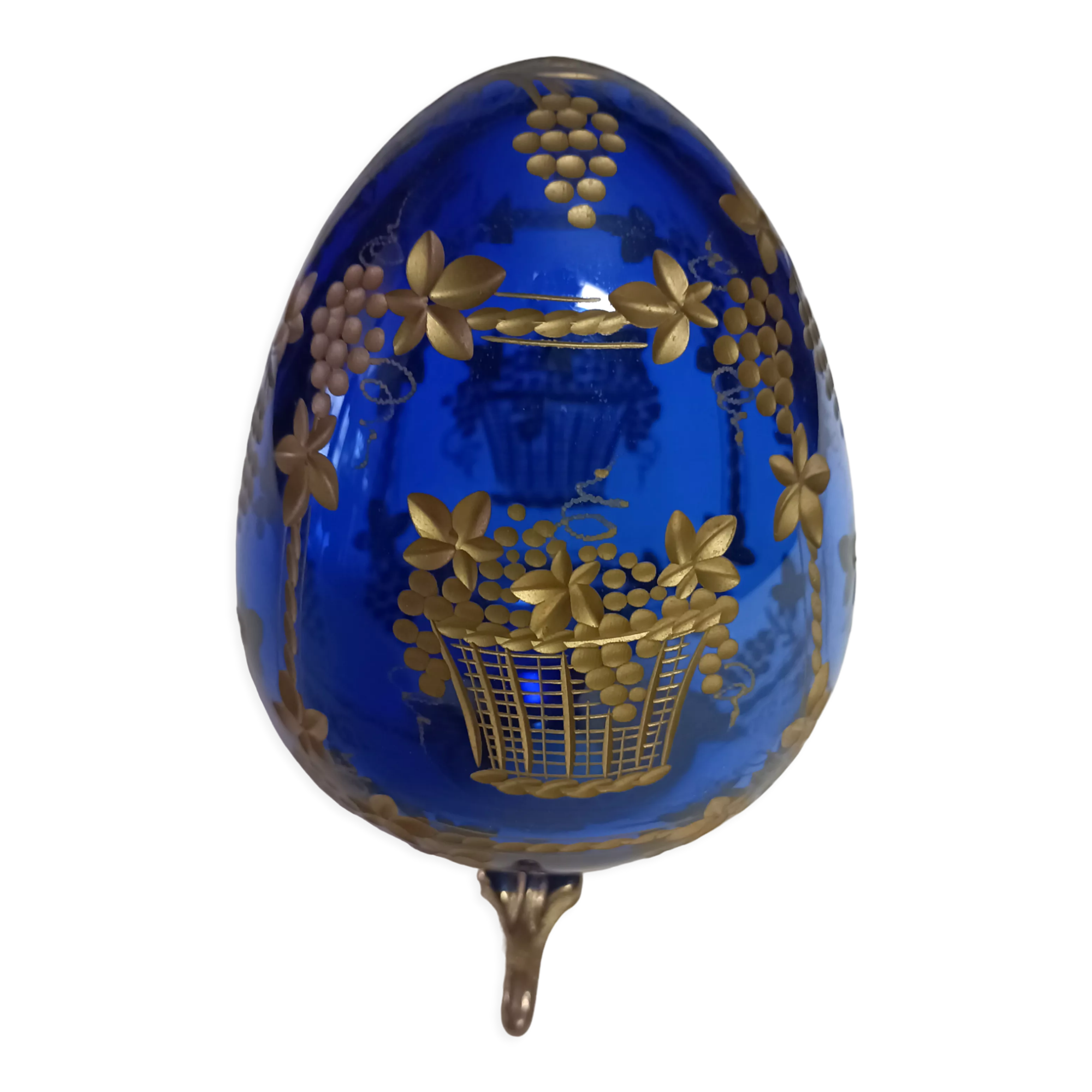 Oeuf verre style Fabergé Saint Petersburg