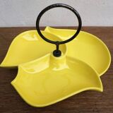 Designer ceramic dish with compartments, 1960s