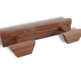 Door coat wooden with 2 balls