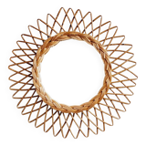 Rattan sun mirror