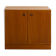 Commode en teck avec 2 portes battantes