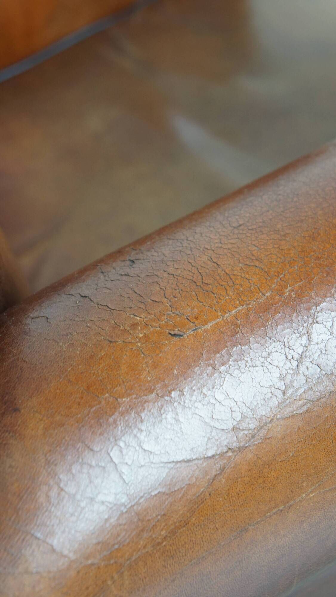 Set of 2 Vintage Sheepskin Leather Design Chairs