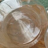 Paire de carafes en verre, art déco