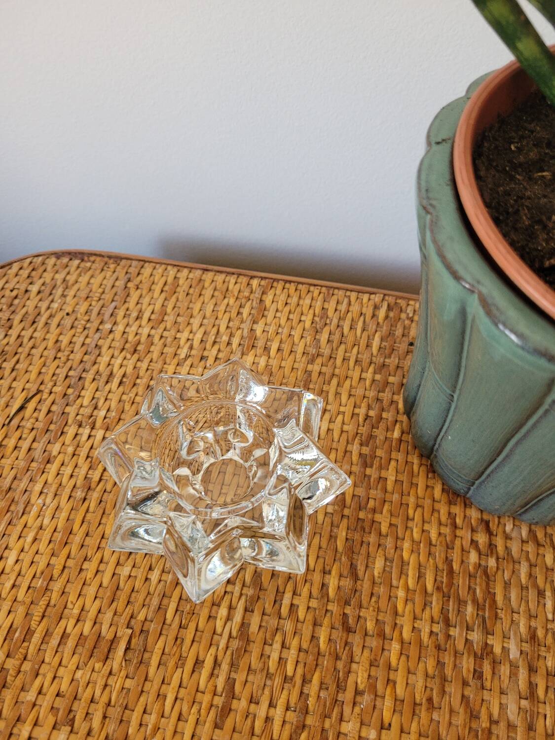 Starry crystal candle holder