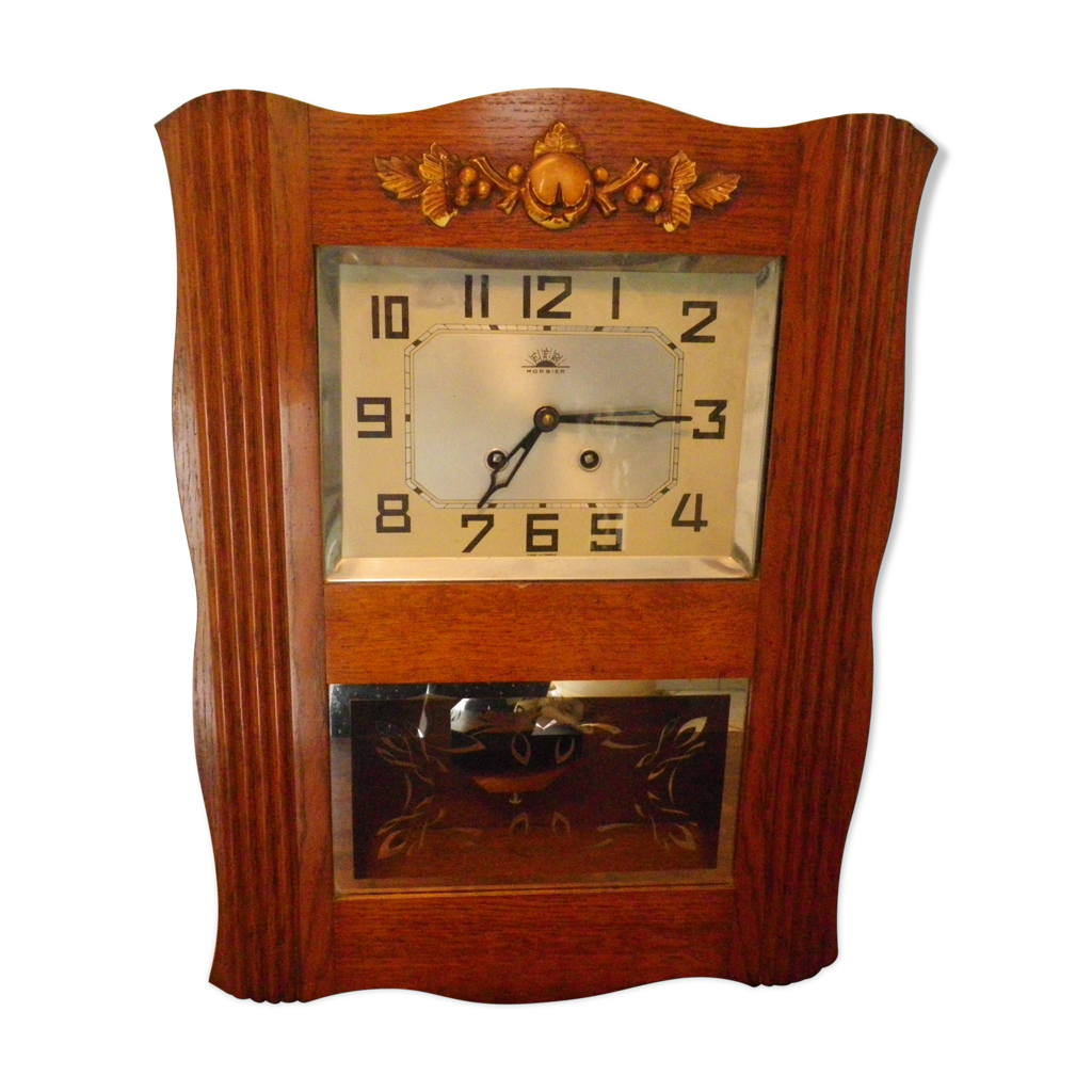 Horloge pendule dite "faux carillon" marque Morbier France, années 70 |  Selency