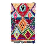 Berber carpet Butcher's with colored diamonds