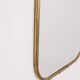 Vintage 60s wall mirror in golden brass italian design