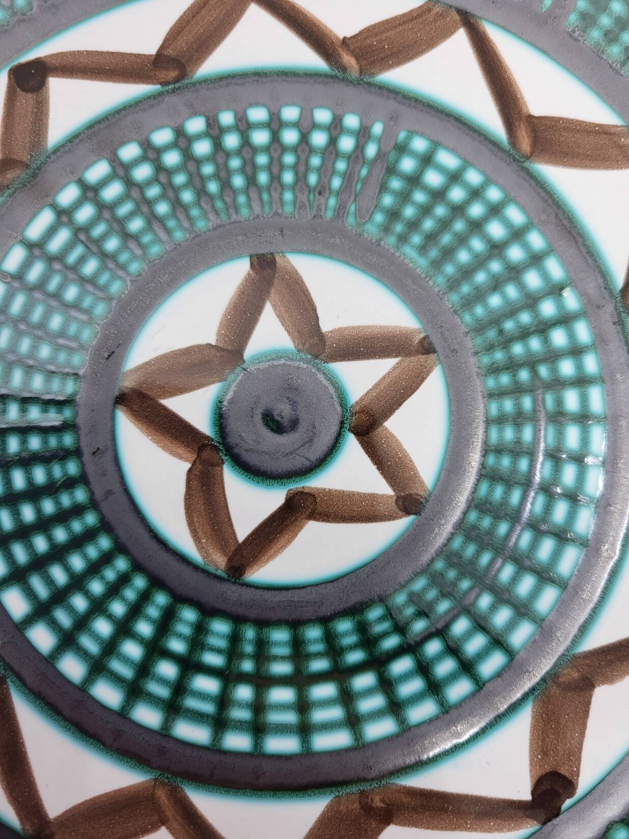 Robert Picault plate in vintage French ceramic