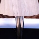 Sculptural Italian chromed metal table lamps, 1960s, Set of 2