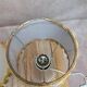 Pair of vintage lamps in plexiglass and gold metal