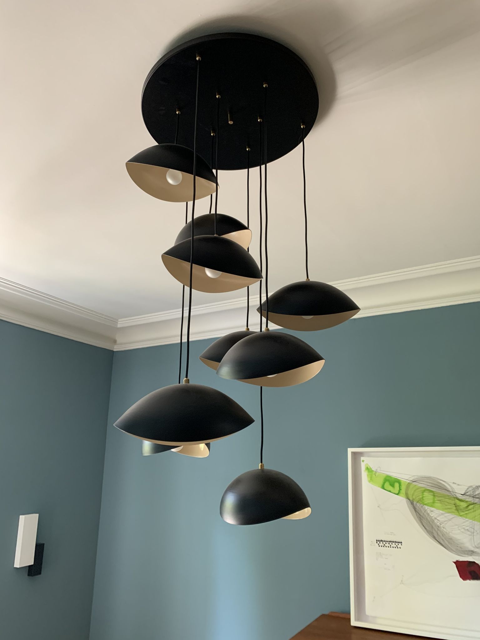Recent hanging lamp in the style of the 50s