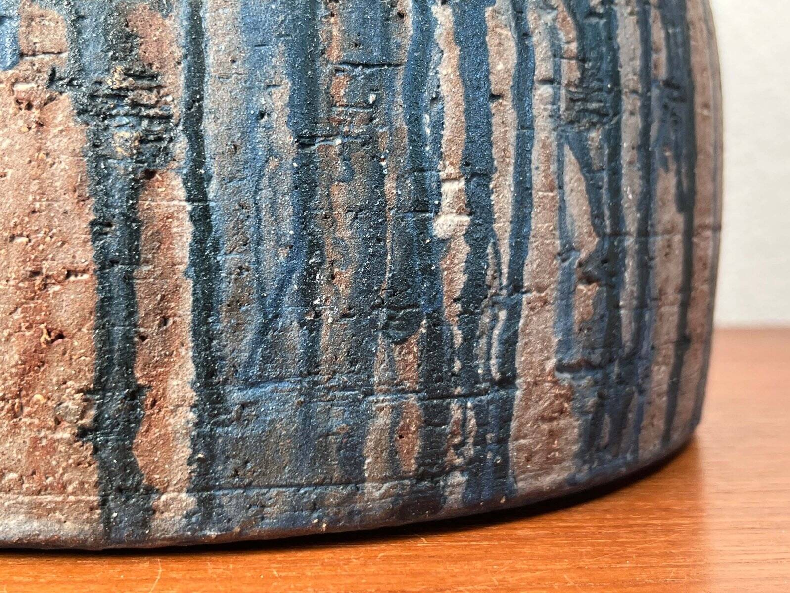 Large Fireplace Vase Studio in Brutalist Mid-Century Ceramic by Gerhard Liebenthron, 1974