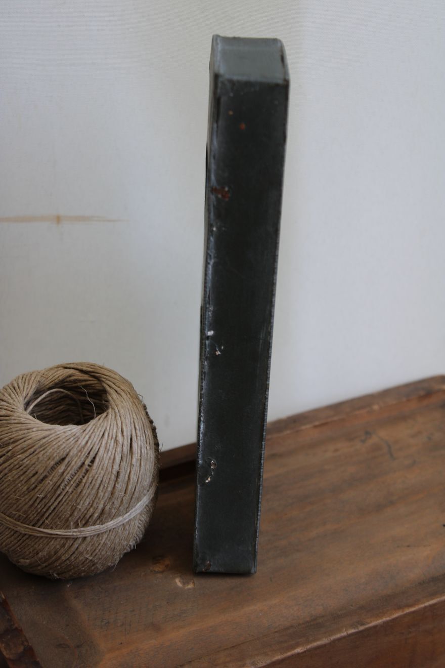 Letter of sign in zinc