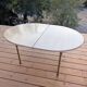 Vintage oval camping folding table