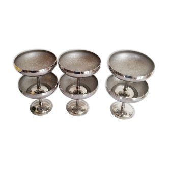 Set of 6 Létang Rémy ice cream or sorbet cups (ref 21)