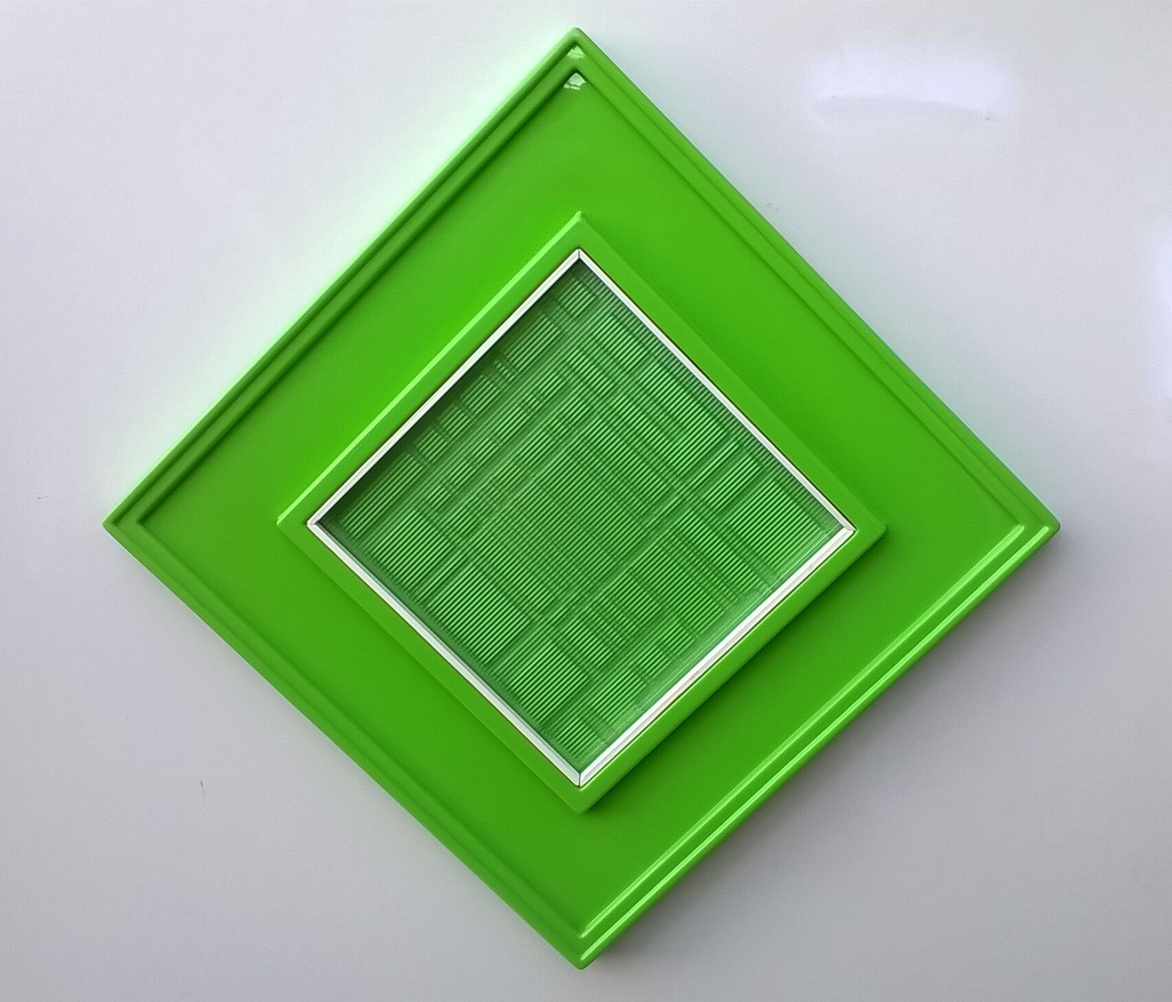 Urano Palma, cinetic plastic panels, 1968, set of 3.