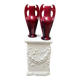 Clément Massier -  Paire de grands vases - Art nouveau - Rouges
