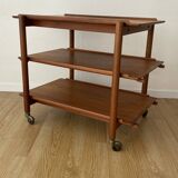 Teak serving trolley by Poul Hundevad from the 60s