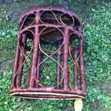 Wicker side table