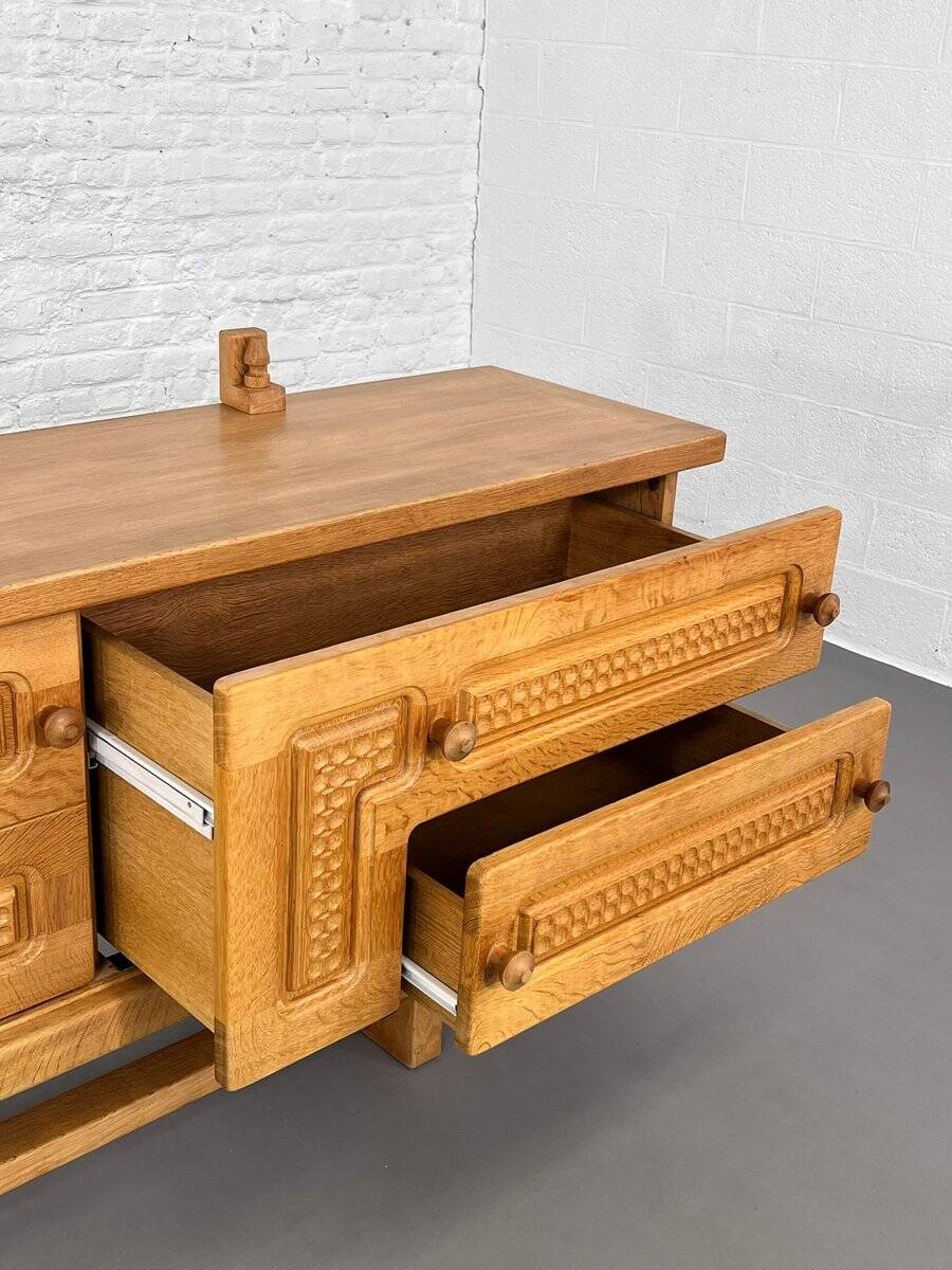 Vintage Oak Sideboard by Guillerme and Chambron for Your Home, 1960s