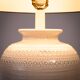 Lampe de table en céramique italienne Bitossi noir blanc grande