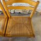 6 Regain House chairs - Elm and straw - 1980 - Vintage - Brutalist