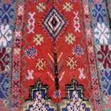Colorful Moroccan boujad rug - 167 x 322 cm