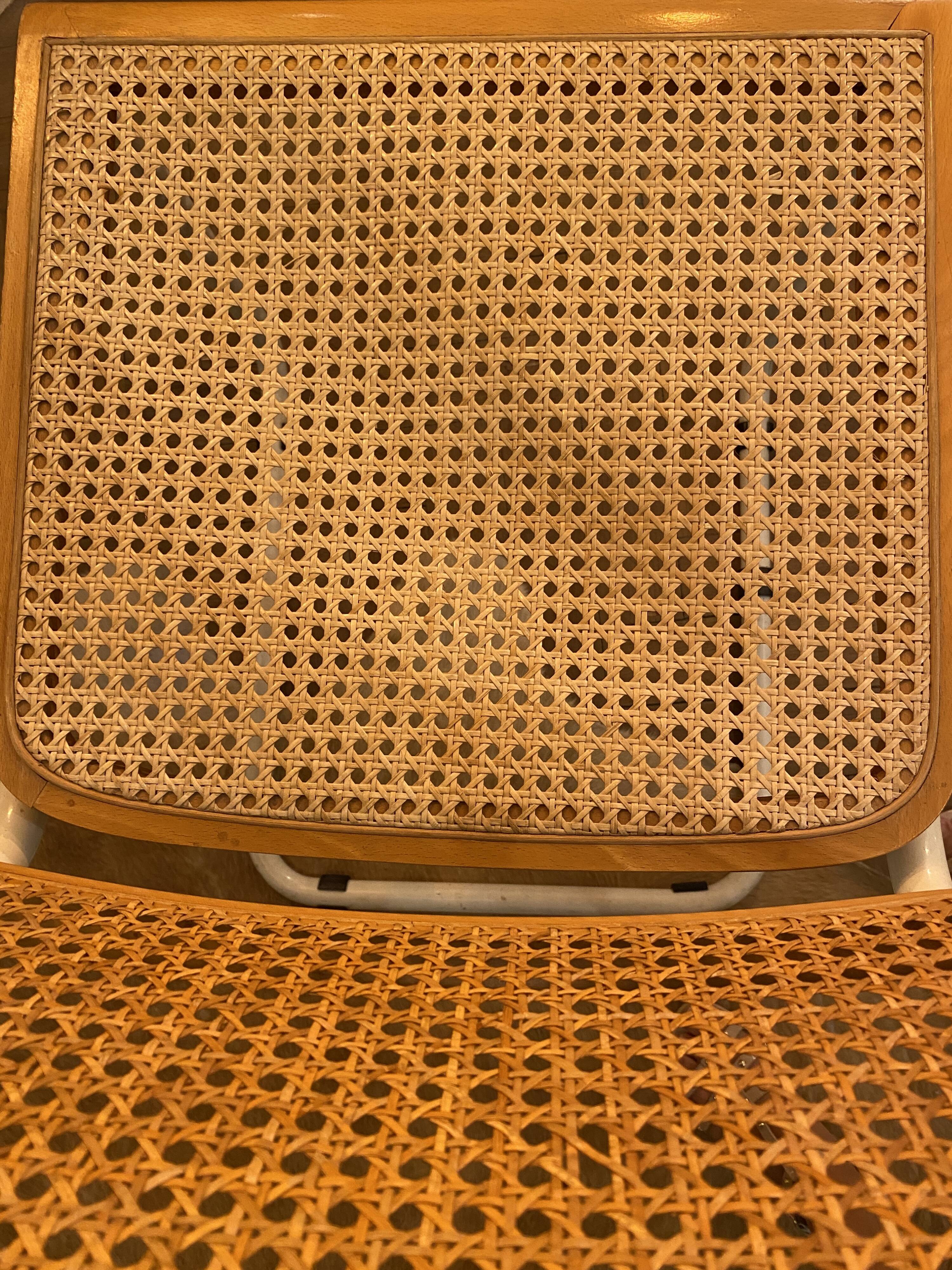 Set of 4 Cesca B32 chairs by Breuer