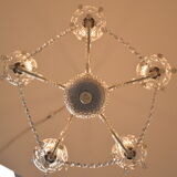 Mid-century Crystal Glass Chandelier by kamenicky Senov,1960's.