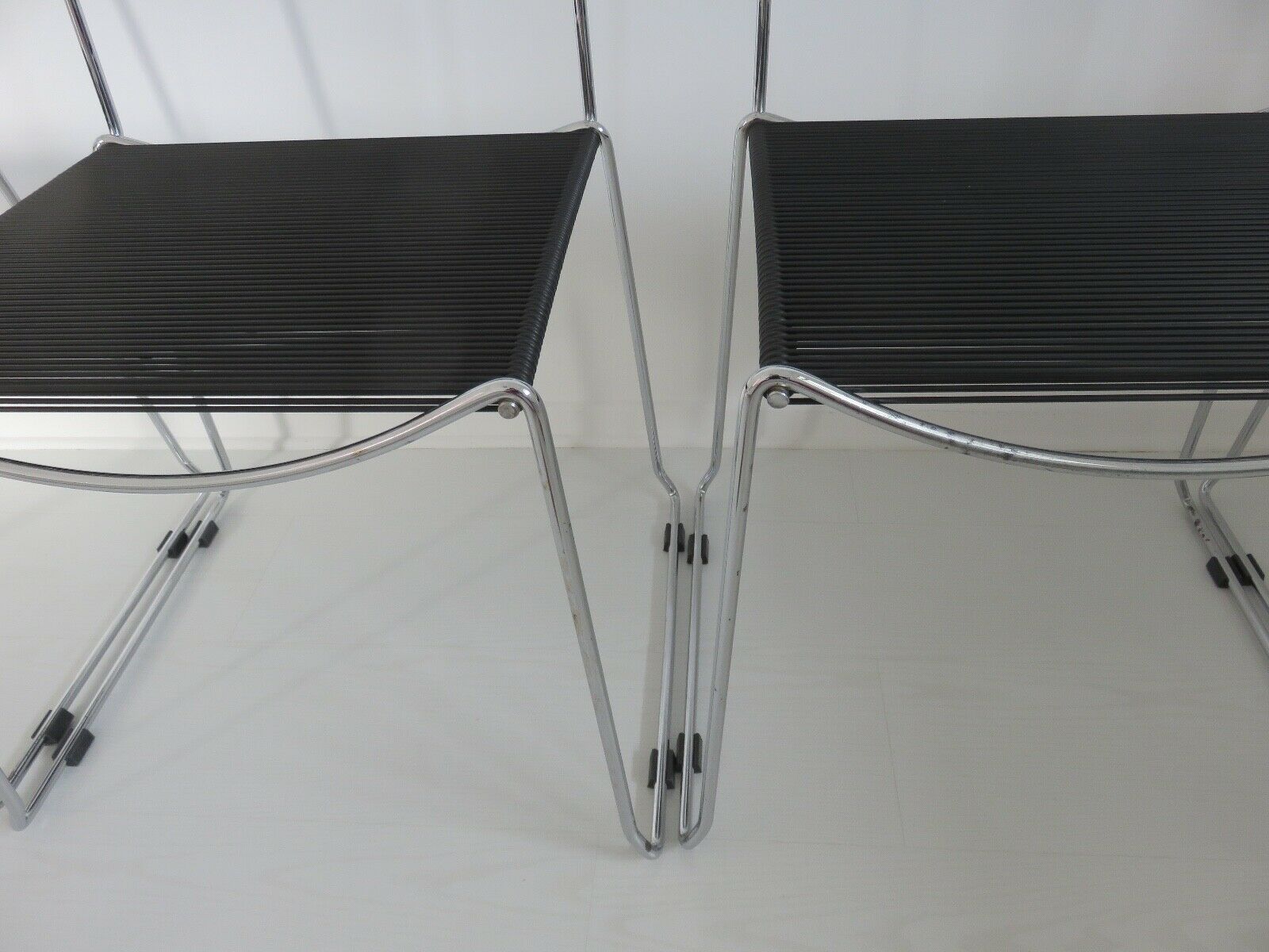 Series of 4 "spaghetti" chairs by Giandomenico Belotti for fly line 1980