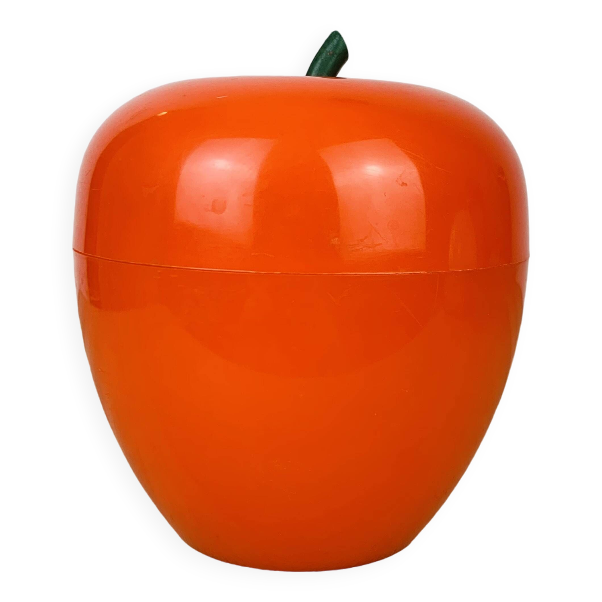 Seau à glace pomme orange vintage