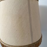 Vintage gilded brass tripod floor lamp