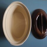 Old Emile Henry terrine dish vintage French earthenware dish