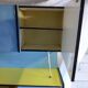 Buffet in blue and yellow formica