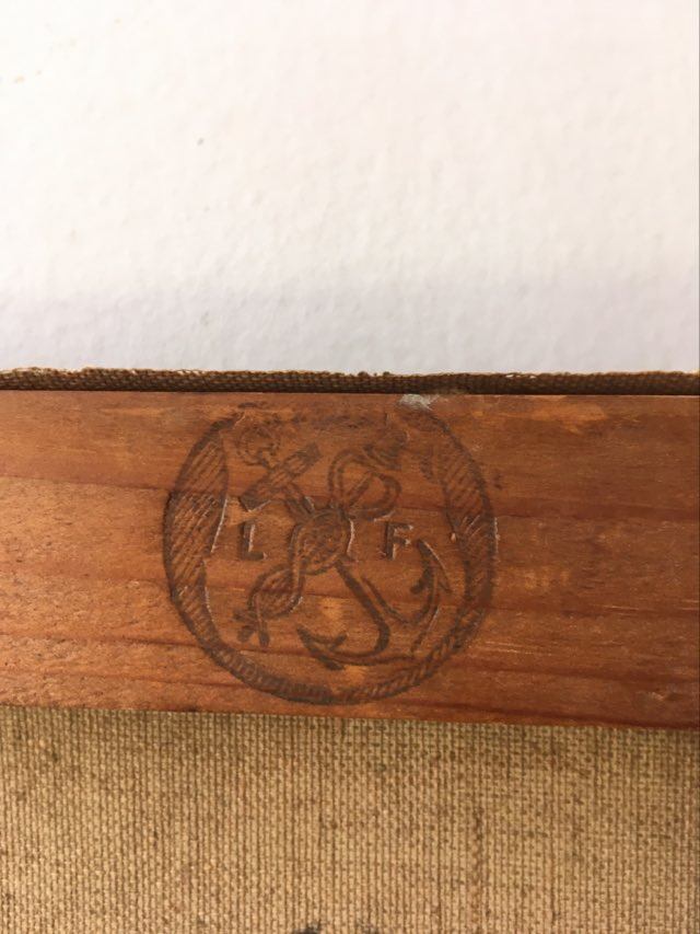 Oil on canvas signed 1905