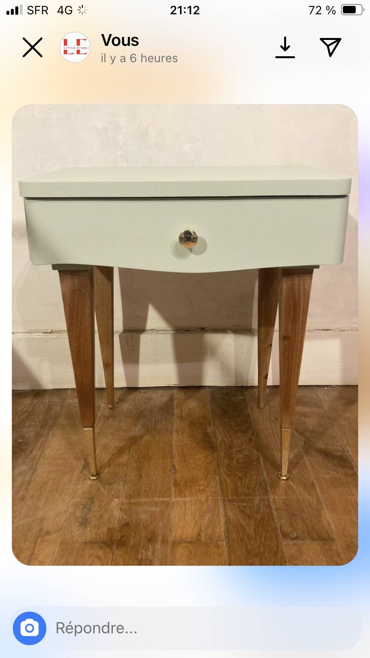 Pair of vintage bedside tables