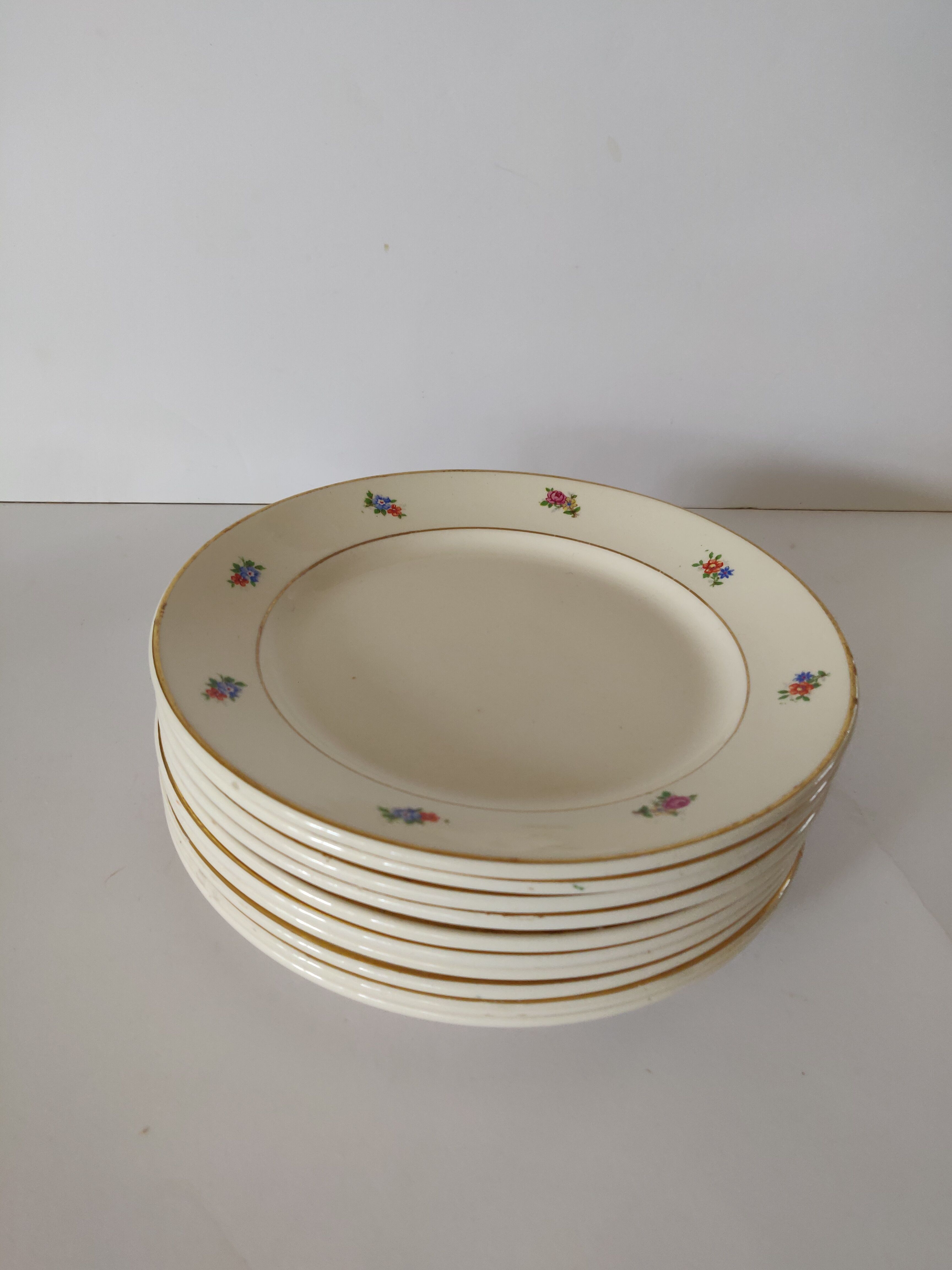 10 Badonviller dessert plates