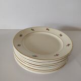 10 Badonviller dessert plates