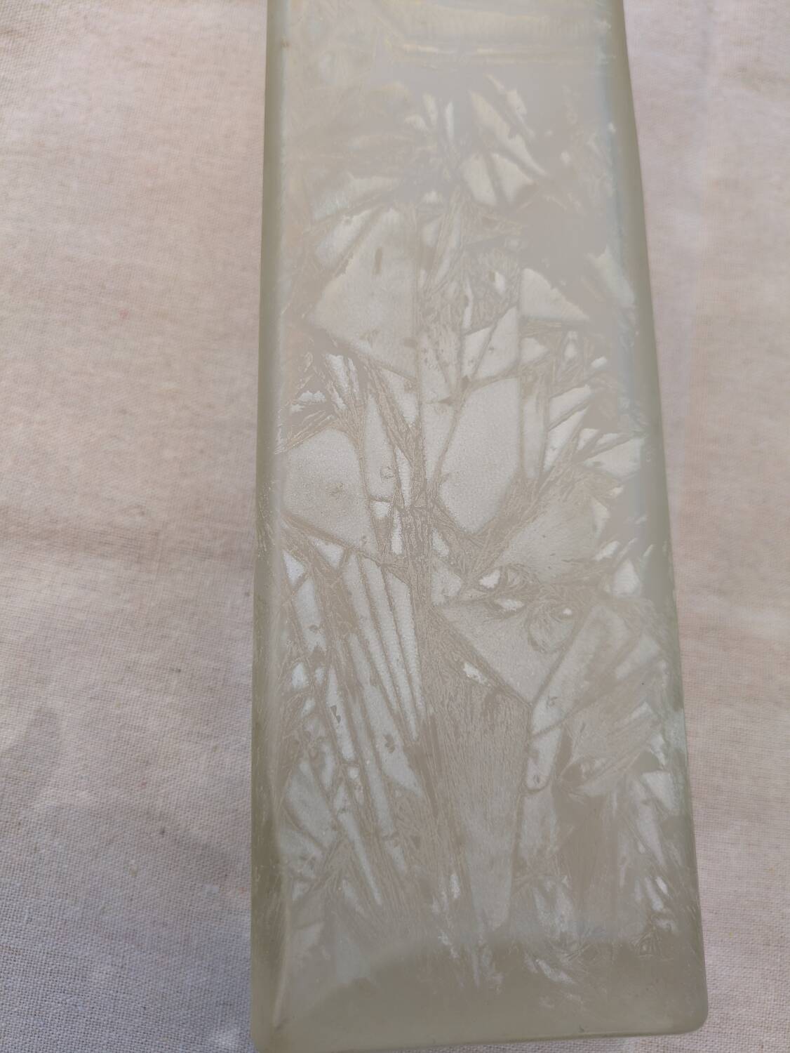 Large Art Deco crystal vase 26 cm