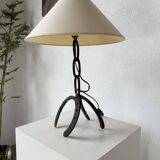 Brutalist 1950s "chain" table lamp