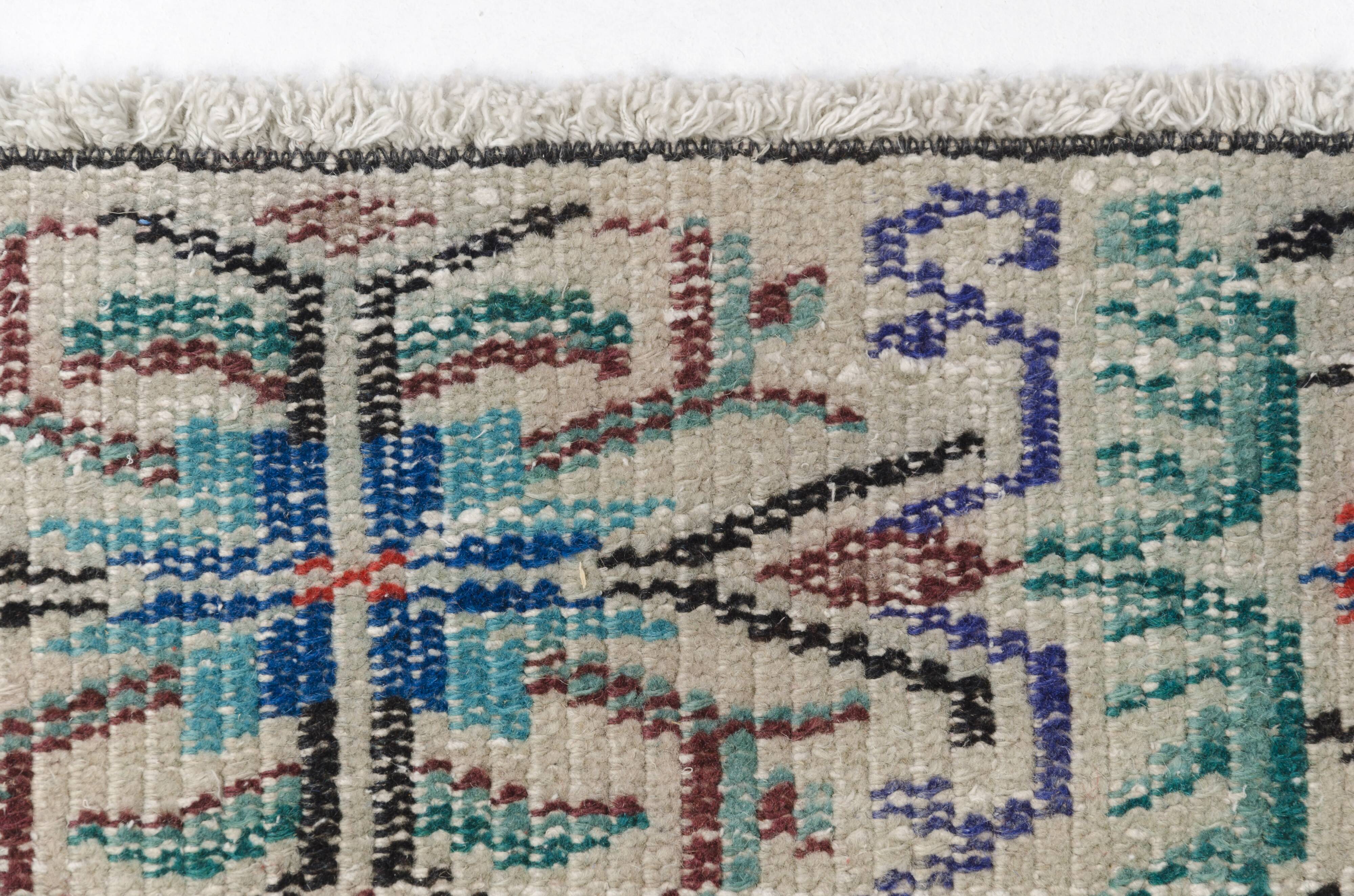 Flower Design Oushak Carpet