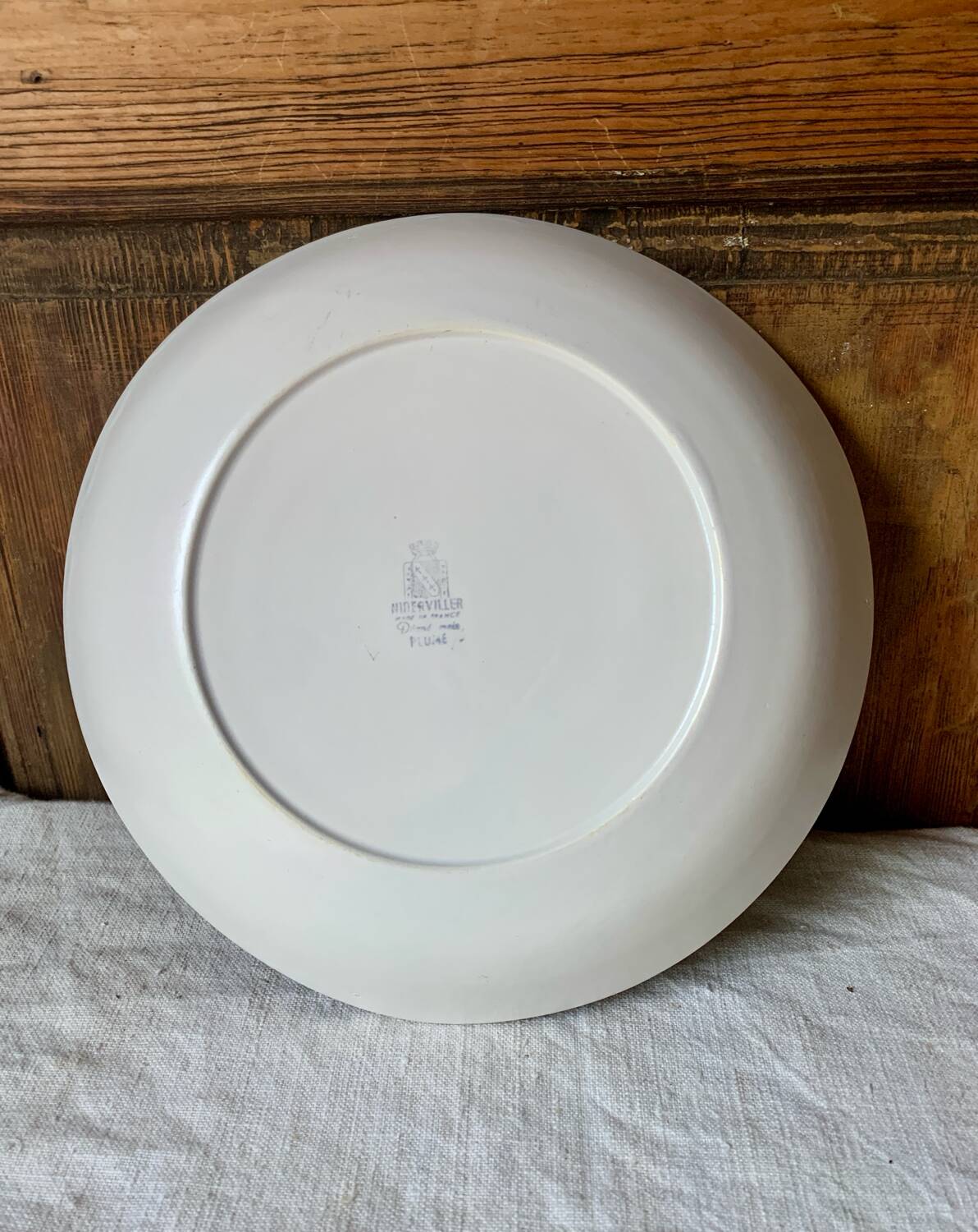 Niderviller 1960 Plume free-form semi-hollow dish