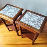 Pair of 1940/50 sofa end tables
