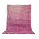 Tapis marocain vintage violet 197 x 296 cm - Tapis en laine berbère - Tapis fait main