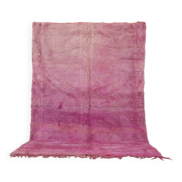 Purple Vintage Moroccan Rug 197 x 296 cm - Berber Wool Rug - Handmade Rug