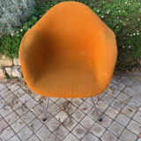 Set de 4 fauteuils Dax en tissu Charles & Ray Eames editon Herman Miller